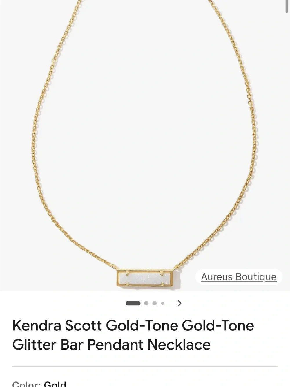 Kendra Scott Necklace - Gold